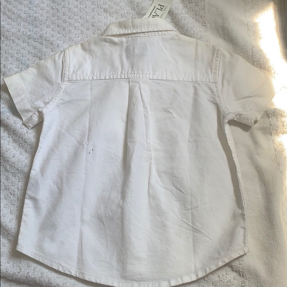 White toddlers button up shirt - Picture 2 of 2
